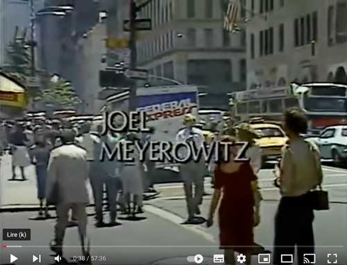Vidéo du photographe de rue Joel Meyerowitz en action