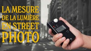 Bandeau de présentation de l'article, la mesure de la lumière en street photo