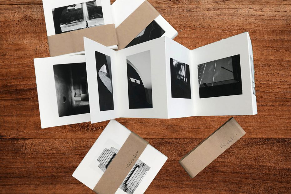 Livre photo accordéon ou Leporello noir et blanc